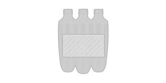 Bouteille en acier inoxydable Iviso - Marquage autour