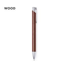 Stylo en bois avec mécanisme de poussoir Berton