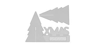 Ornement Noël en bois Gremind - Marquage Recto