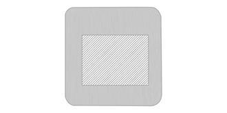 Chargeur forme carrée en matière végétale Rastond - Marquage Recto