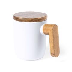 OBG PUB - Tasse en céramique décor en bois naturel Haruncate