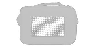 Sac isotherme en RPET deux compartiments Cube - Impression Haut