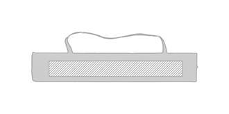 Cerf-volant large en polyester bicolore Albator - Marquage Recto