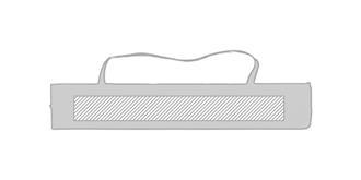 Cerf-volant large en polyester bicolore Albator - Marquage Verso