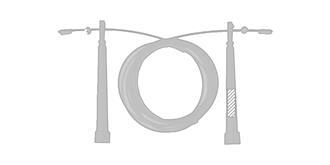 Corde à sauter réglable en PVC sous pochette Smeil - impression sur poignée 2