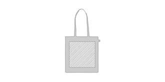 Sac shopping en coton organique Xinde - Marquage Recto