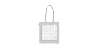 Sac shopping en coton organique Xinde - Marquage Verso