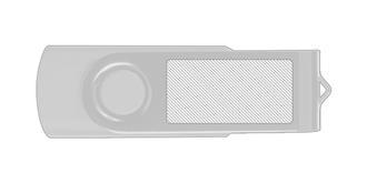 Clé USB en plastique rotative Houston - Marquage Recto