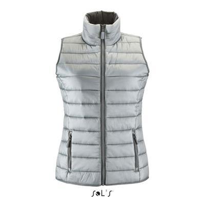 WAVE WOMEN BODYWARMER 180g en polyester Maggy Gris