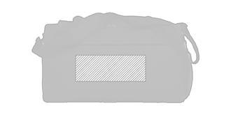 Sac de sport en RPET 600D Merra - Marquage Recto