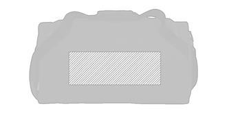 Sac de sport en RPET 600D Merra - Marquage Verso