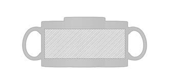 Mug en céramique coloré 300 ml en céramique Bumpy - Marquage autour