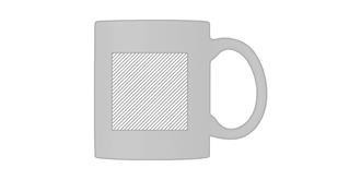 Mug en céramique coloré 300 ml en céramique Bumpy - Impression Droite