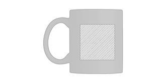 Mug en céramique coloré 300 ml en céramique Bumpy - Impression Gauche