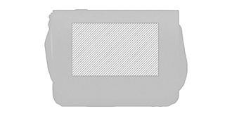 Sac messager en feutre RPET à bandoulière Diglio - Impression avant en haut