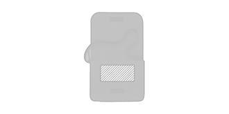 Sac messager en feutre RPET à bandoulière Diglio - Impression Poche