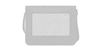 Sac messager en feutre RPET à bandoulière Diglio - Marquage Verso