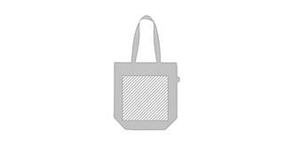 Sac shopping en feutre RPET design moderne Calso - Marquage Recto