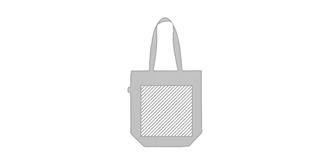 Sac shopping en feutre RPET design moderne Calso - Marquage Verso