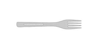 Couverts en bambou avec paille Straw - Impression sur fourchette