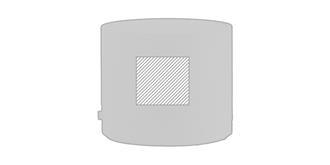 Haut-parleur sans fil en paille de blé/ABS Bass - A l'avant