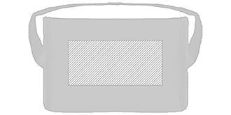 Sac isotherme 6 canettes en papier Cooler - Impression Haut