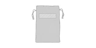 Set de bain dans une pochette avec cordon Cuidad - Impression pochette recto