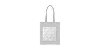 Sac shopping coton 180gr/m² Connel - Marquage Verso