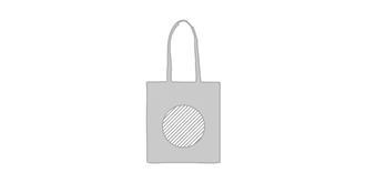 Sac shopping coton 180 gr/m² Tonell - A l'avant