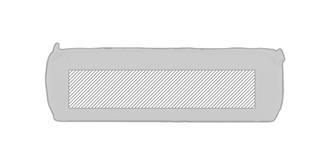 Trousse fabriquée en coton Nachou - Marquage Verso