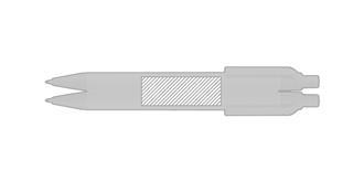 Stylo à bille en papier/maïs en plastique Pensy - Marquage autour