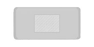 Powerbank 10000 mAh avec ventouse en ABS Suyo - Impression avant en haut