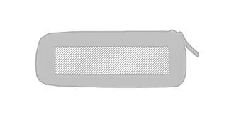 Étui à crayons en feutre RPET Venlo - Marquage Recto