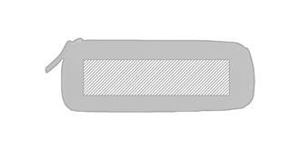 Étui à crayons en feutre RPET Venlo - Marquage Verso