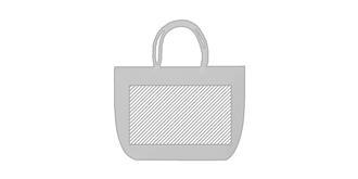 Sac de plage anses en corde en coton Meliodas - Marquage Recto