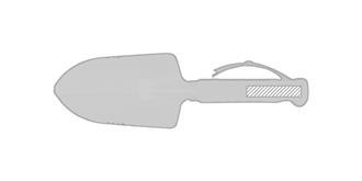 Petite pelle décapsuleur en acier Gardenia - Impression sur poignée