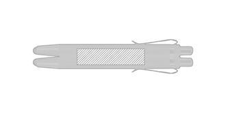 Stylo à bille en bambou Byson - Marquage autour