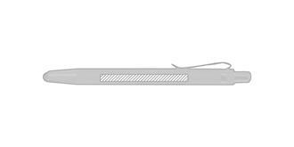 Stylo à bille en bambou Byson - Impression Droite