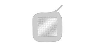 Set chargeur sans fil en ABS Plato - Marquage Recto