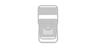 Chaise pliable avec glacière en polyester Sitter - Impression Poche