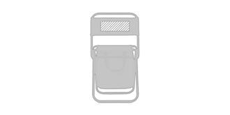 Chaise pliable avec glacière en polyester Sitter - Marquage Recto