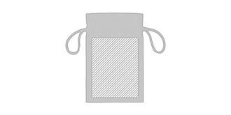 Petit sac en coton pour cadeau design chic Smiley - Marquage Recto