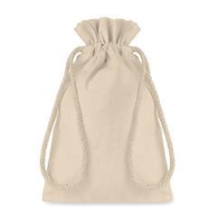OBG PUB - Petit sac à cordon en coton couleur beige T-small