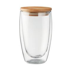OBG PUB - Verre double paroi 450 ml avec couvercle Tirany