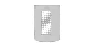 Gobelet à double paroi 300ml en acier Nokka - A l'avant