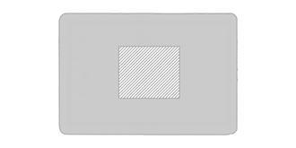 Grande planche à découper en bois Woode - Marquage Recto