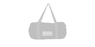 Sac de sport effet brillant bicolore Charmix - Marquage Recto