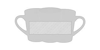 Mug de 180 ml en céramique Tarra - Marquage Recto