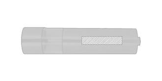 Moulin électrique en acier inoxydable Tiro - Marquage Recto