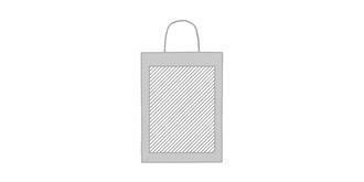 Sac cadeau (grand) 150 gr/m² en papier Gift - Marquage Recto